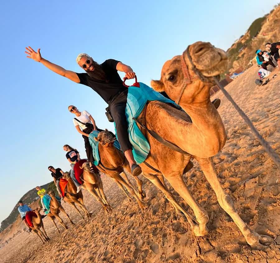 Tangier: Achakar Beach Sunset Camel Ride & Moroccan Dinner - Key points to know before booking