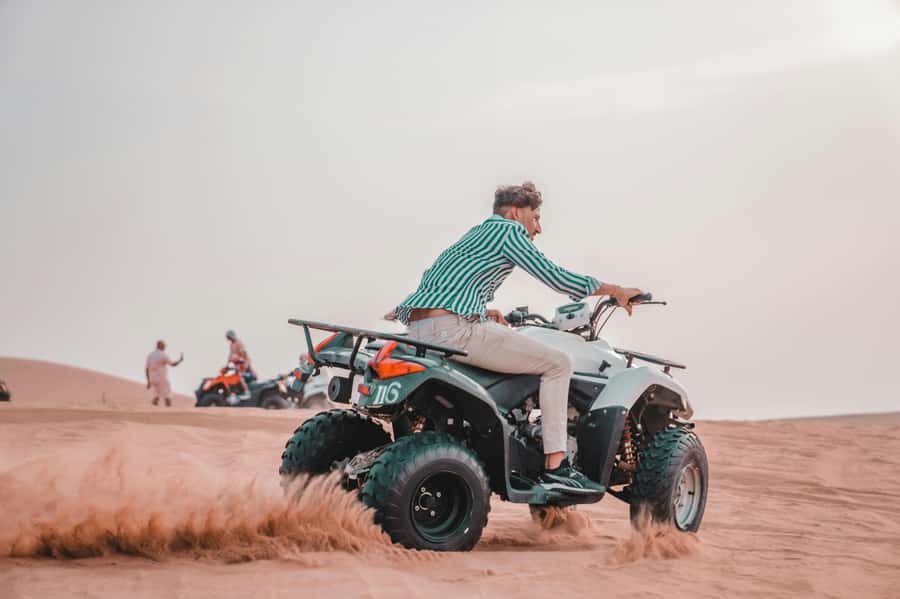 Tangier: Quad Bike Adventure with Hotel Transfers - Getting kitted out at the quad base