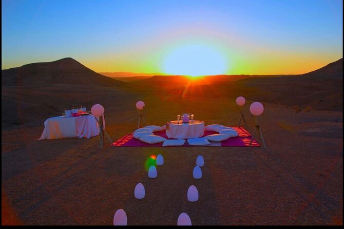 WOW dinner at Agafay Desert with Sunset from Marrakech - Guides who shape the evening