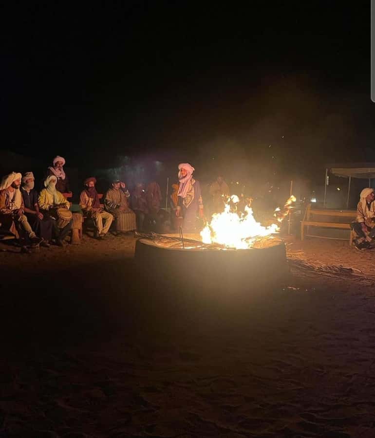 Zagora Desert: 2-Day 1-Night Desert Expedition to Remember - Dinner, music, and a cold night in the camp